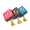 Elegant Retro Wedding Bracelet Box with Gold Stamping - Chinese Style Jewelry Storage and Packaging.