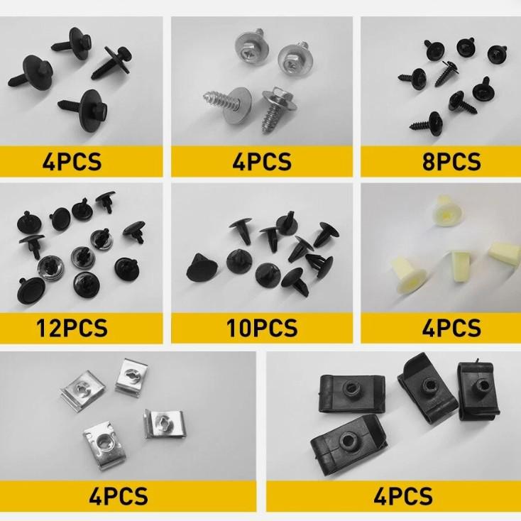 

50pcs U-Type Nut Clips & Screws Kit for Toyota Lexus Engine Splash Shield Fender