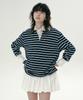 Margarine Fingers Stripe Pk Shirt (Navy)