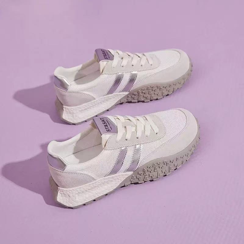 

Spring new German training shoes platform-soled versatile cloth-surface sports shoes Forrest Gump shoes casual shoes mesh transparent 41 срібний