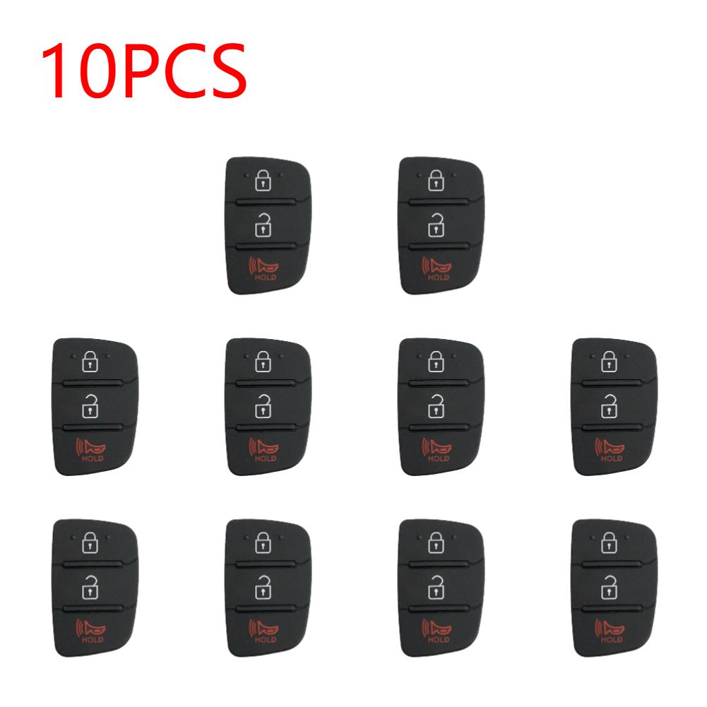 1/5/10PCS Replacement 3 Button Rubber Pad for i30/i35/iX20 Solaris Verna Flip Remote Car Key Shell Case Cover
