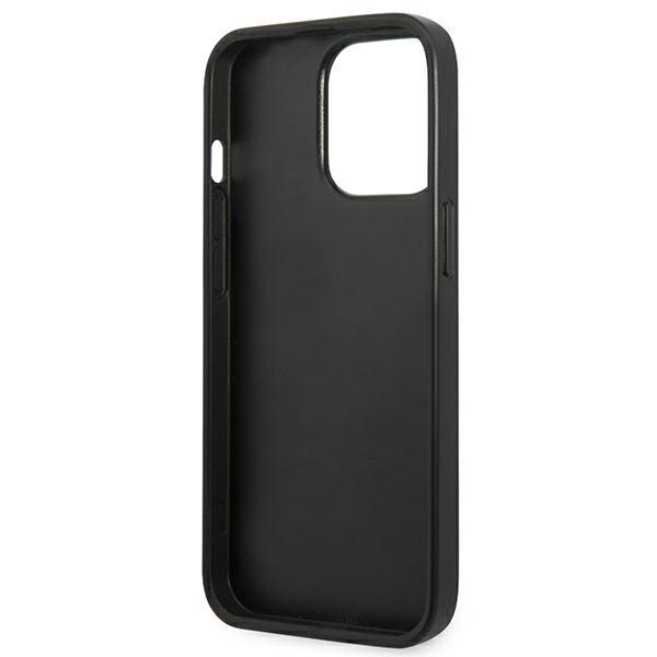 Etui Do iPhone 13 Pro Max Karl Lagerfeld Saffiano Plaque Srebrne