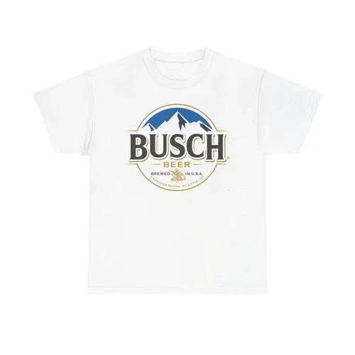 Графическая футболка Busch Beer Винтажный логотип унисекс Хлопковая футболка XL