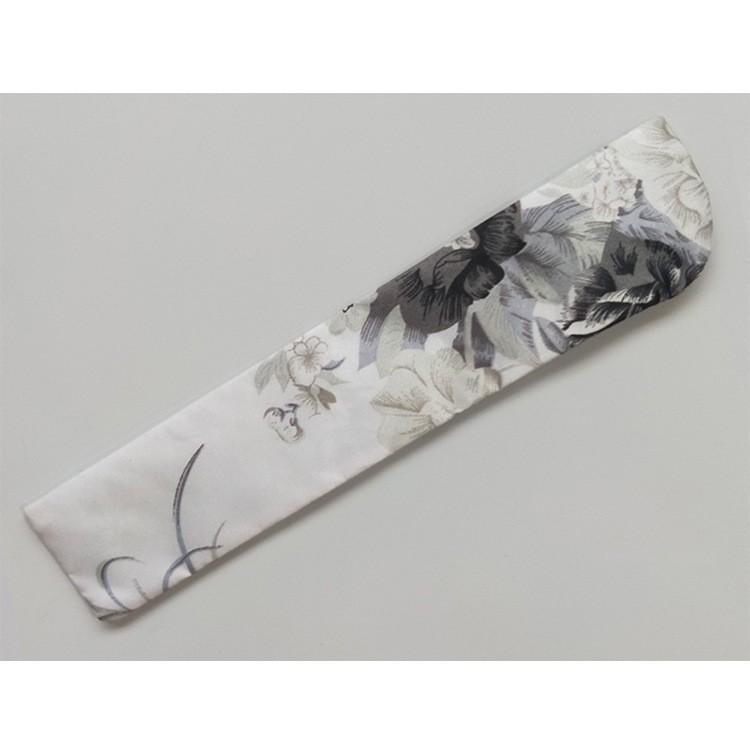 Linen Brocade Silk Fan Cover - Women's Gift Fan Bag Available