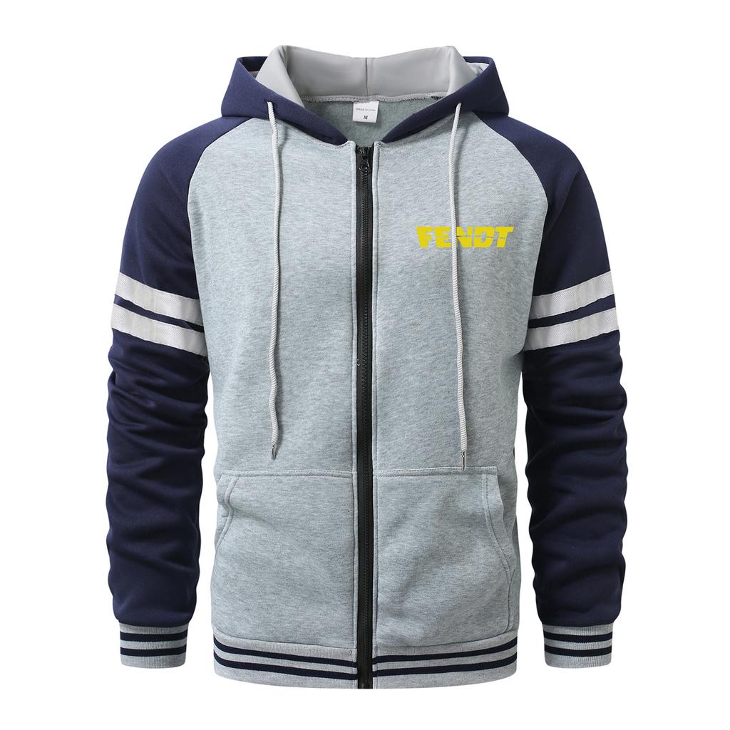 Sudaderas "FENDT" para Hombre Cárdigan con Cremallera Sudaderas con Capucha Bolsillo Deportivo y al Aire Libre Moda Hombre Sudaderas y Sudaderas Streetwear Casual Abrigos de Hombre