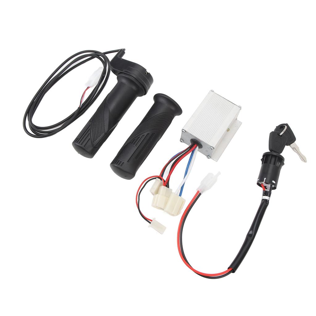 12V 250W Bike Controller Kit Twist Throttle Grip Ignition Switch Accurate Control Versatile Bike Part for Electric