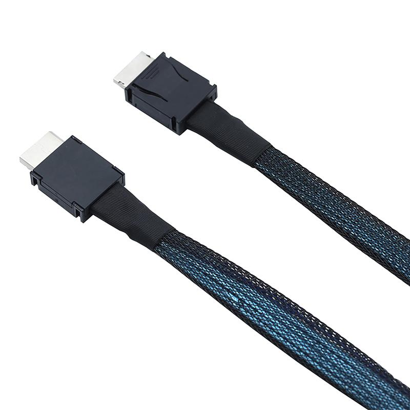 Pcie Oculink Sff 8611 4I To Mini Sas Sff-8611 4I Server Super Speed Cable Data Extension Cable Male To Male Data Transfer Line