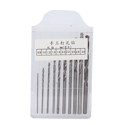 Handbohrer-Bits-Set Kohlenstoffstahl Stiftkloben Bohrer-Bits-Set für Harz Epoxid Handwerk Schmuck