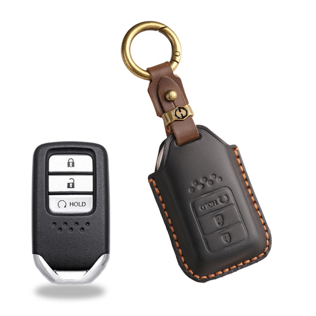 Retro Key Cover Is Suitable for Honda Key Bag CRV Lingpai XRV 10th Generation Civic Accord Crown Fit Leather.