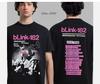 Camiseta negra con merchandising de la gira Missionary Impossible 2025 de Blink 182