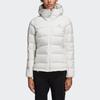 Adidas Outdoor Cold-Proof Warm Hooded Down Jacket Women Outerwear Bright-White BQ1927