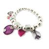 NOA [G6020] - Purple 'Princess Butterfly' Designer Bracelet