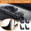 4PCS Car Mud Flaps, Black Mud Flaps Splash Guards, Front Rear Mud Flaps Splash Guards, No Drilling Mudguards Fenders Car Exterior Accessories