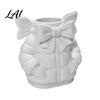 Unique Gift for Women Cute Bow Puffer Jacket Pen Holder 3D Printed Desktop Organizer Decorative Makeup Brush Storage Cup Cup Creative Container