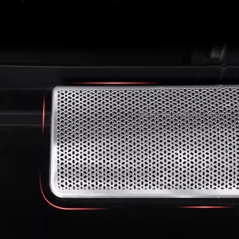 For Xpeng P7 P7+ Engine Compartment Intake Stainless Steel Cover Exhaust Vents Dustproof Protector Cover Hook Inlet Mesh Sticker