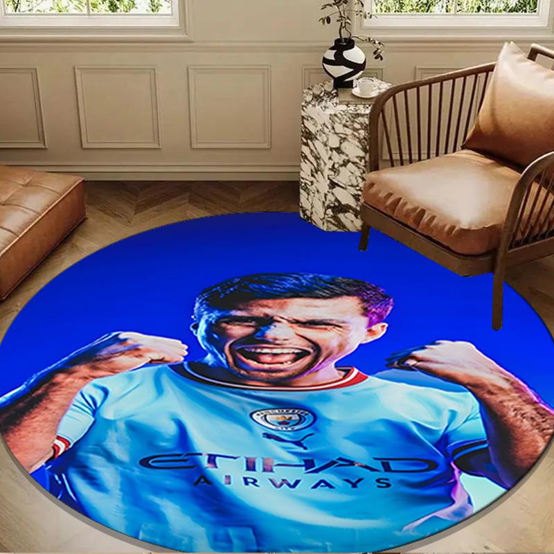 Spain's Rodri Celebration Round mat Home Decor, Chair rug For livingroom,Bedroom, doormat home decor Birthday Gift Christmas Gifts