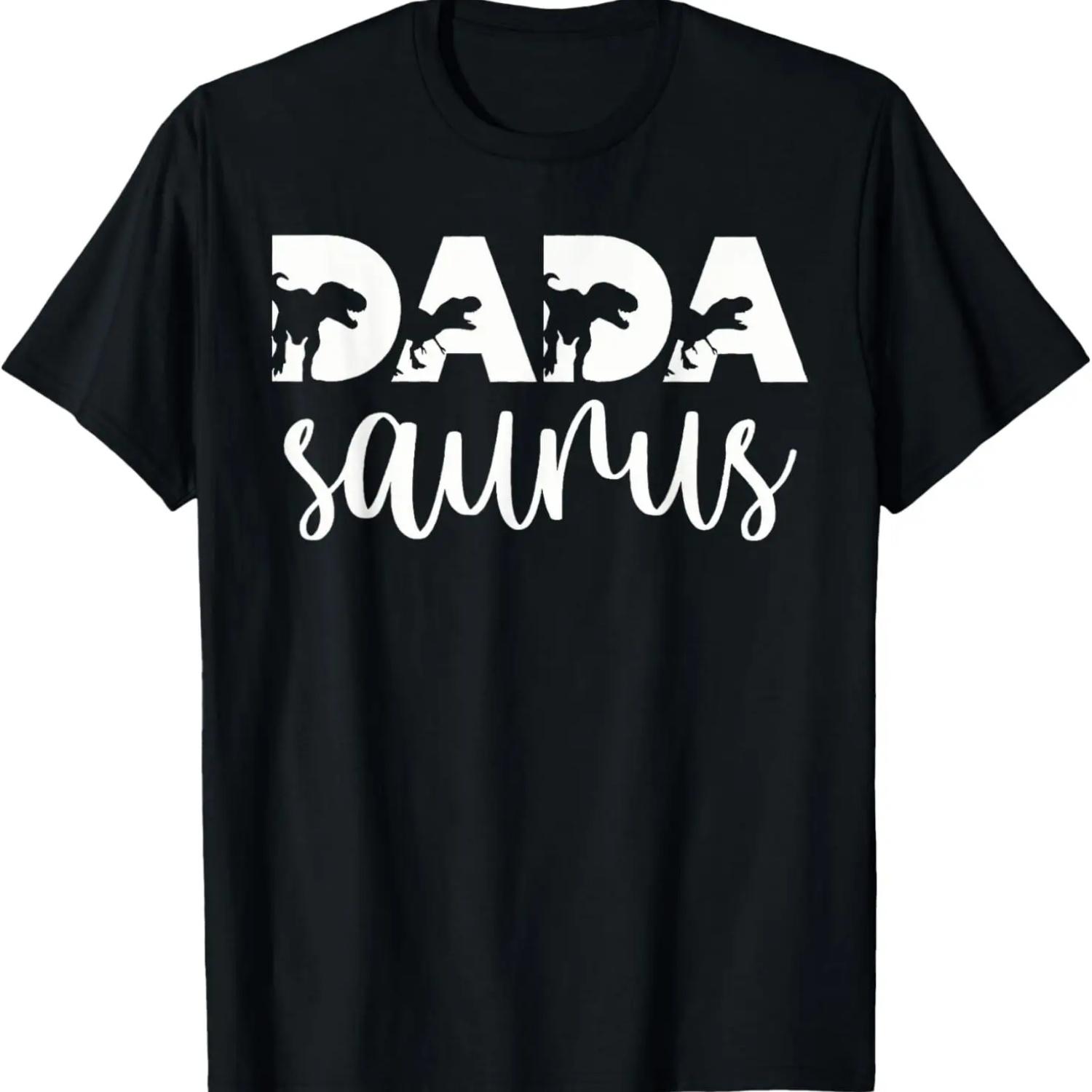 

Dadasaurus T rex Dinosaur Funny Dada Saurus Mother s Family T-Shirt XXXXXL чёрный