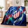 Atletico Madrid Printed Flannel Blanket Warm Comfort Bed Throw For Indoor Home Decoration