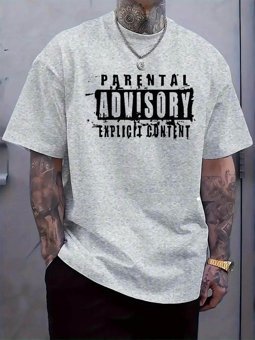 

Parents Warning Clearly Marked Print Round Neck Short-Sleeve T-shirt XXXL
