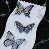 20pcs New PET Bright Sticker Butterfly Colorful DIY Cake Topper Cartoon Scrapbook Stickers For Wedding