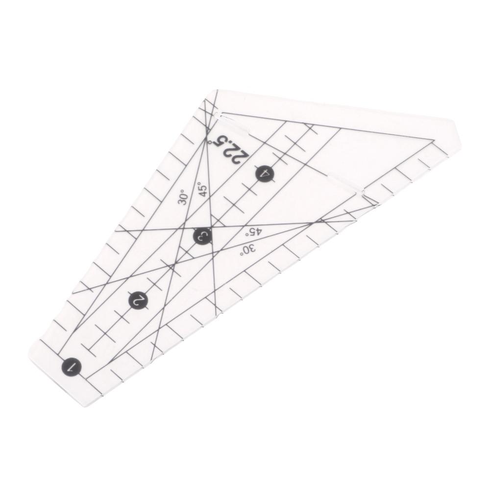 22.5 Degree Angle Patchwork Ruler Acrylic Sewing Stencil Tool Sewing Template Ruler For Sewing DIY