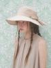 Beulaunhaes Wide Hat With Back Ribbon Accent