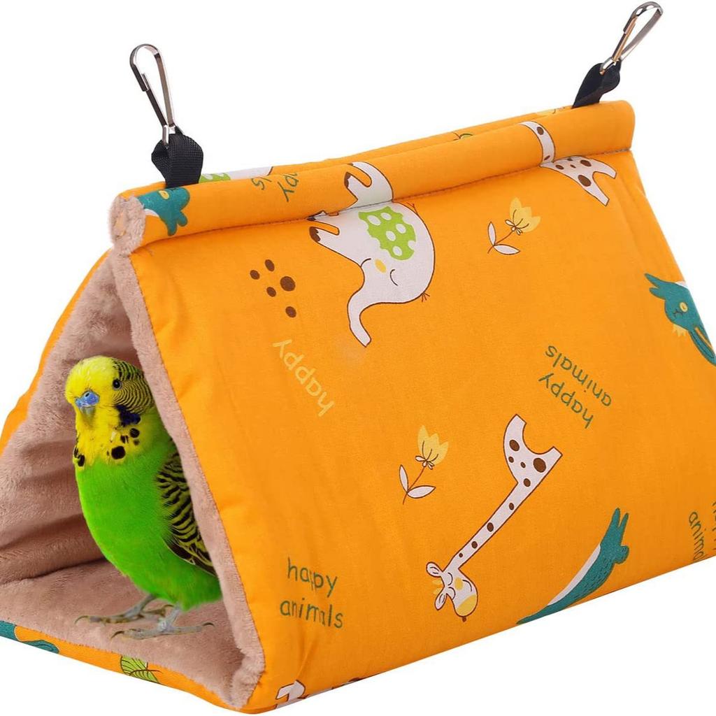 Kjæledyrutstyr Papegøye Bomullsrede Høst og Vinter Tykket Vinter Fuglerede Fuglehengekøye Fuglehus Sovende Trekantet Reir