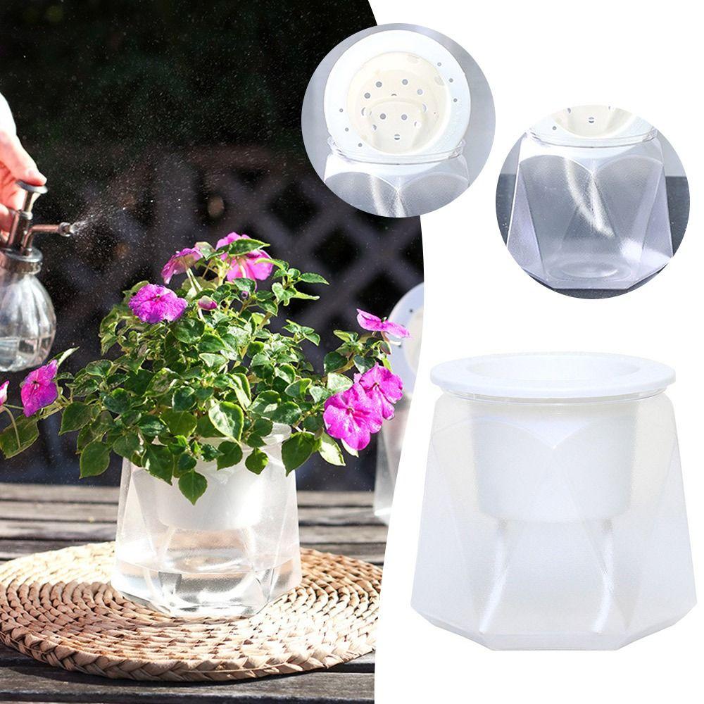 

Кашпо для гідропоніки з автополивом, включаючи квітковий горщик із ґрунтовим покриттям. Новий горщик для квітів у горщику