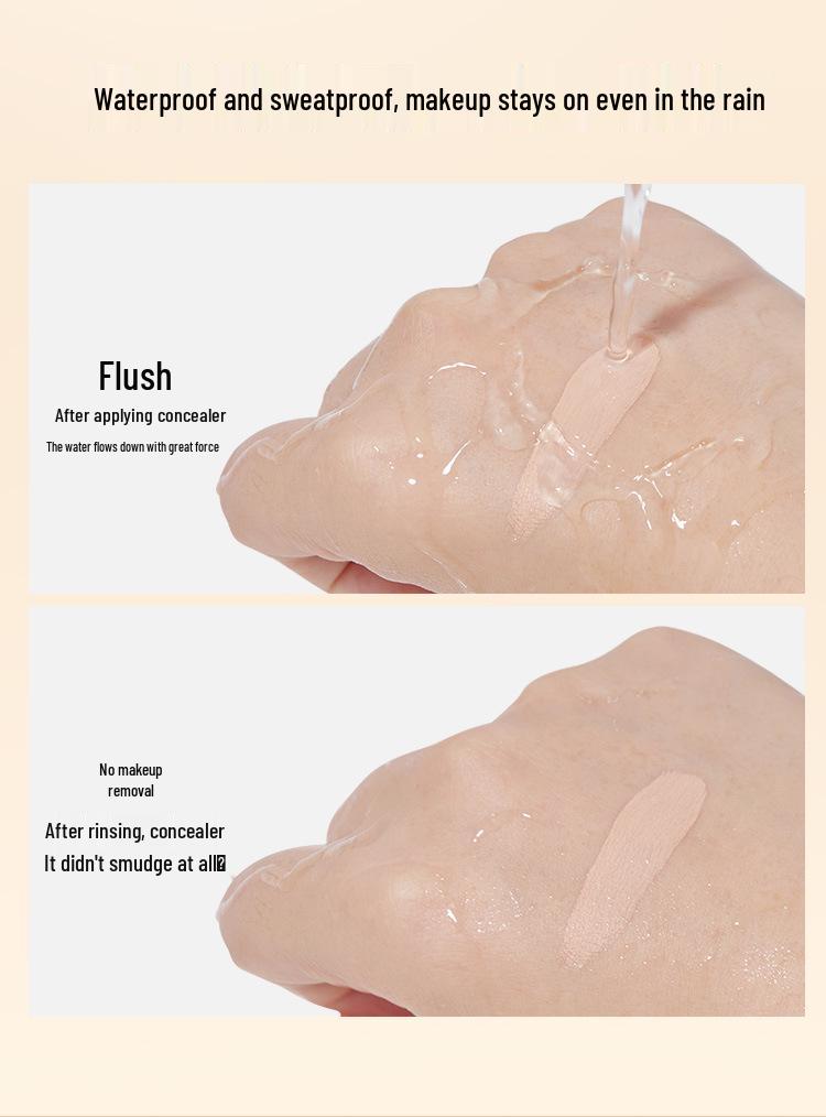 GECOMO Press-Type Concealer Pen: Covers Dark Circles, Acne Scars, Blemishes & Brightens Tear Troughs with Liquid Cream