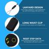 Veemoon 3D Digital Pedometer Accurate Step Counter Walking Distance Miles Calorie Counter Exercise Time Silent with Clip and Lanyard for Men Women