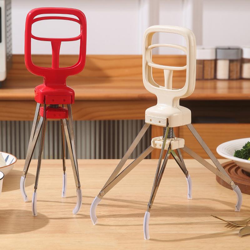 Bowl Holder Stainless Steel  Dish Clip Heat-Resistant Heavy-Duty Pot Gripper Non-Slip Sturdy Kitchen Tongs Cooking Utensils