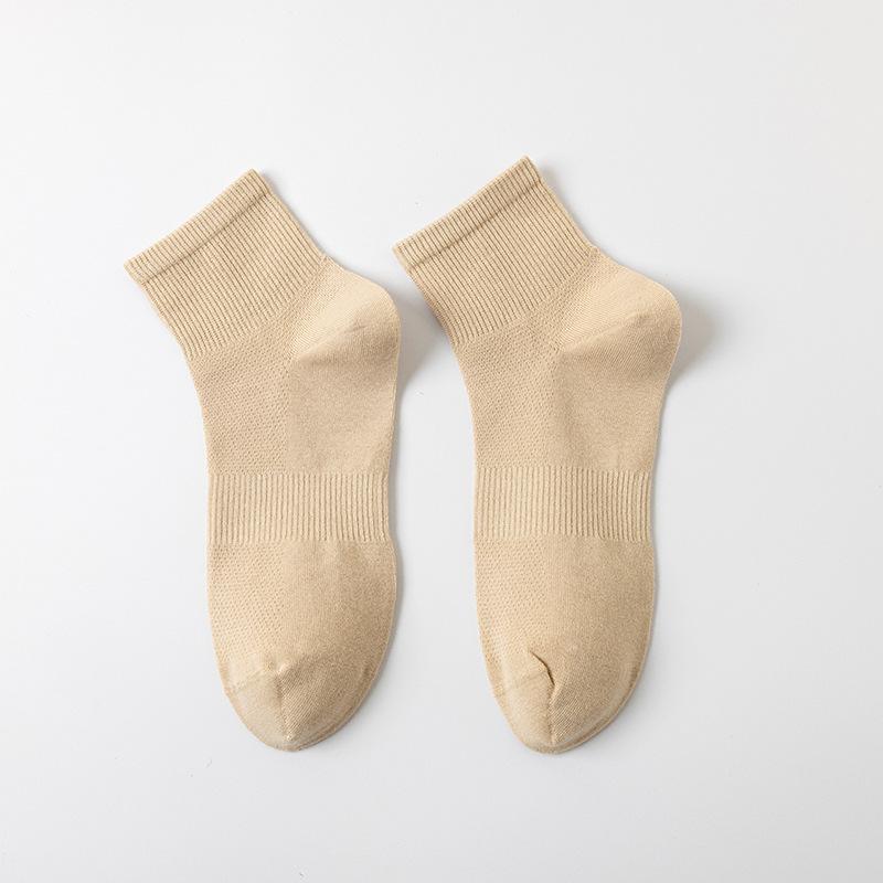 Female Summer Cotton Breathable and Sweat Absorbing Mesh Girdle Waist Sports Boneless Anti Pilling Tube Socks