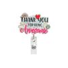 Alligator Clip Badge Reel Glitter Acrylic ID Holder Scratch Resistant for Nurse Work Hospital Medical Student Gift Accessories