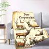 Deer Corporation Home Customize Your Name Blankets Cozy Soft Lightweight Allseason Multipurpose Blanket For Picnics Sofas Offices Beds Living Rooms