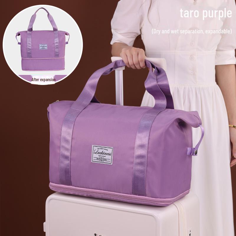 Geantă de călătorie din pânză Oxford de mare capacitate, cu separare între umed și uscat, pentru sport și fitness