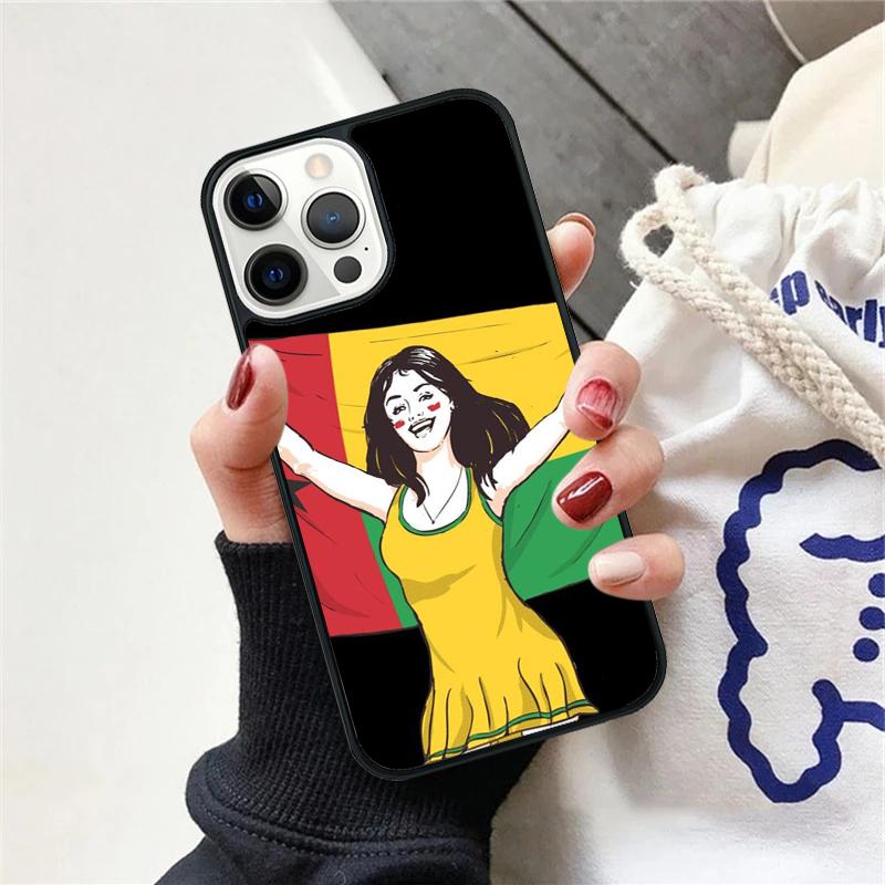 Guinea Bissau Flag Phone Case Cover For iPhone 17 Air 15 16 11 13 14 Pro Max 12 Plus Max Fundas