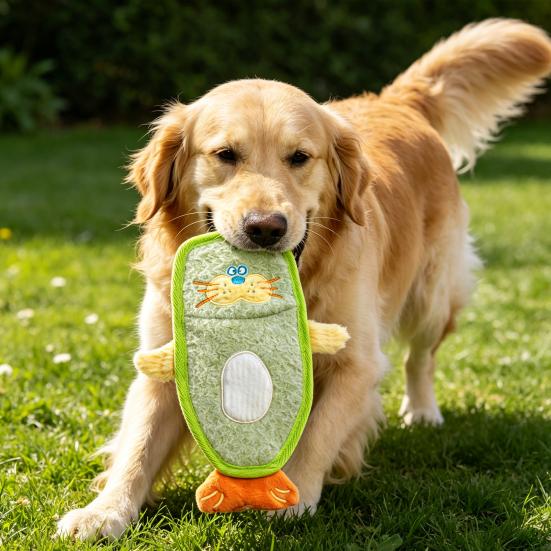 Marine Animal Dog Toy Plush Squeaky Dog Chew Toy Sea Shrimp Seal Seahorse Teething Toy for Dogs Interactive Tug-of-War Relieves Boredom Cleans Teeth