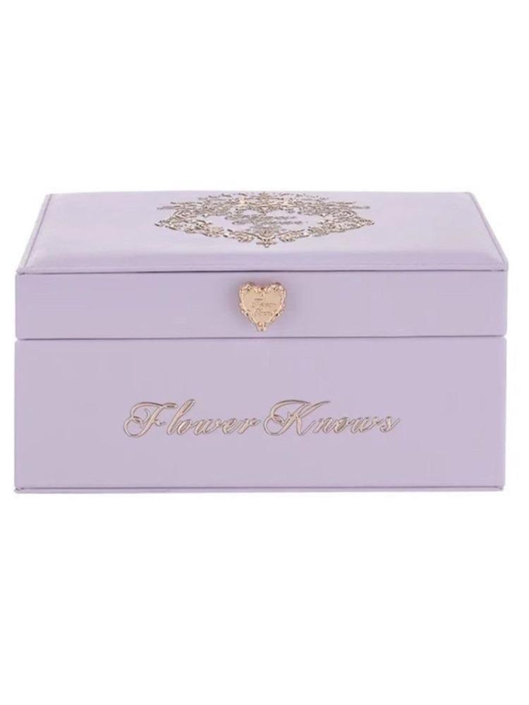 Flower Knows Cosmetics Storage Box Limited Edition Strawberry Rococo Violet Jewelry Empty Box