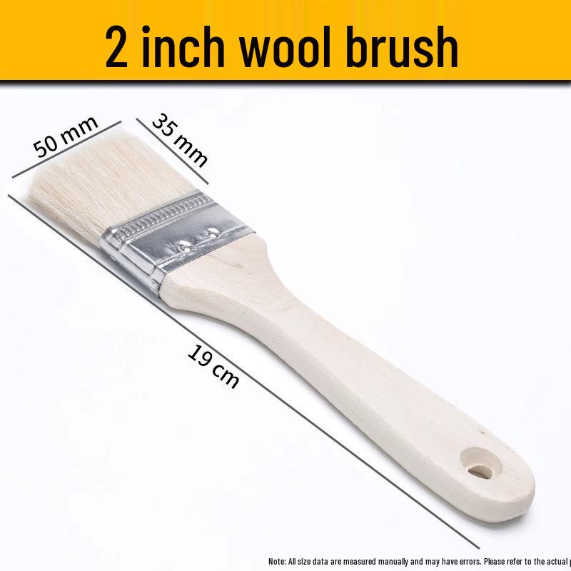 

Traceless Soft Lamb Wool and Bristle Brush for Baking, Paint Coating, and Barbecue