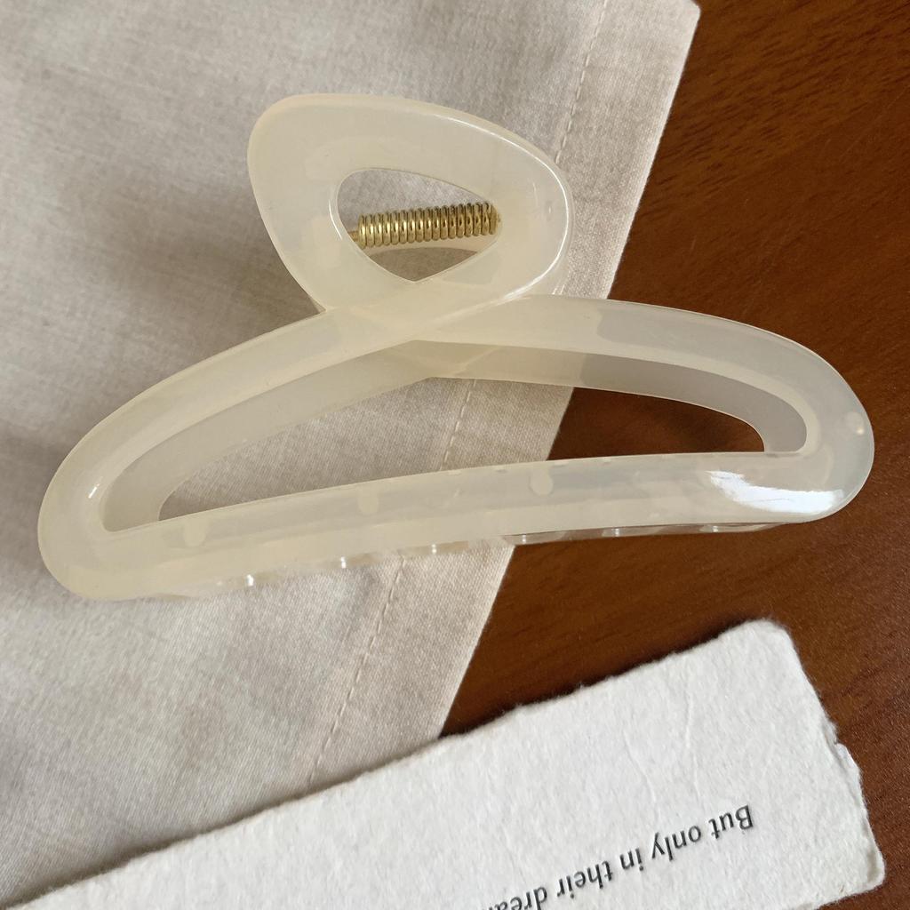 Jelly Color Large Shark Hair Clip for Women - 2024 High-End Bun and Back Hair Clip