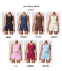 Cross-border Solid Color Reversible Yoga Vest & Shorts Fitness Set