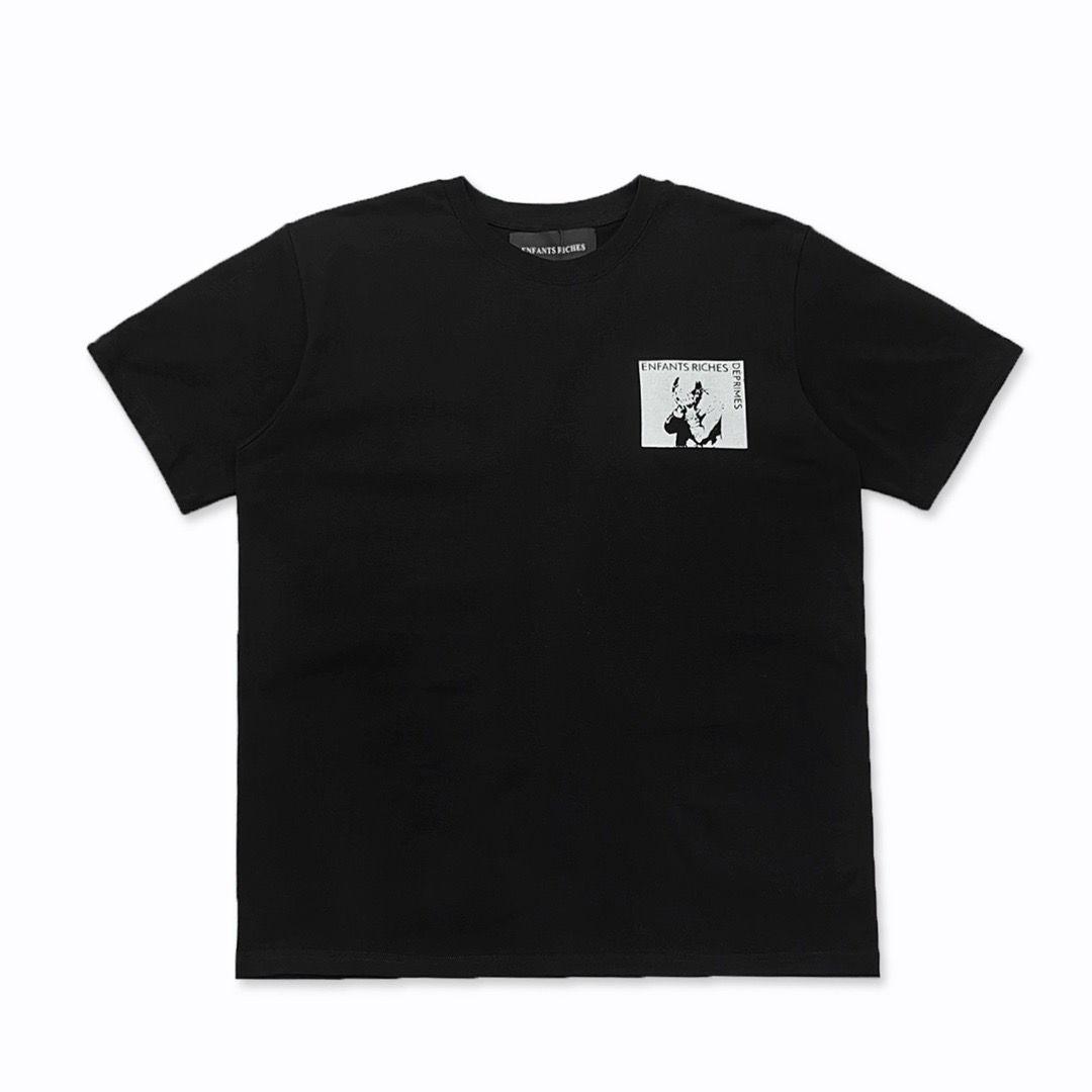 BenberFashion ERD Melancholie Trendy Merk Tweede Generatie Portret High Street Print Los Heren T-shirt Retro Ronde Hals Korte Mouw L