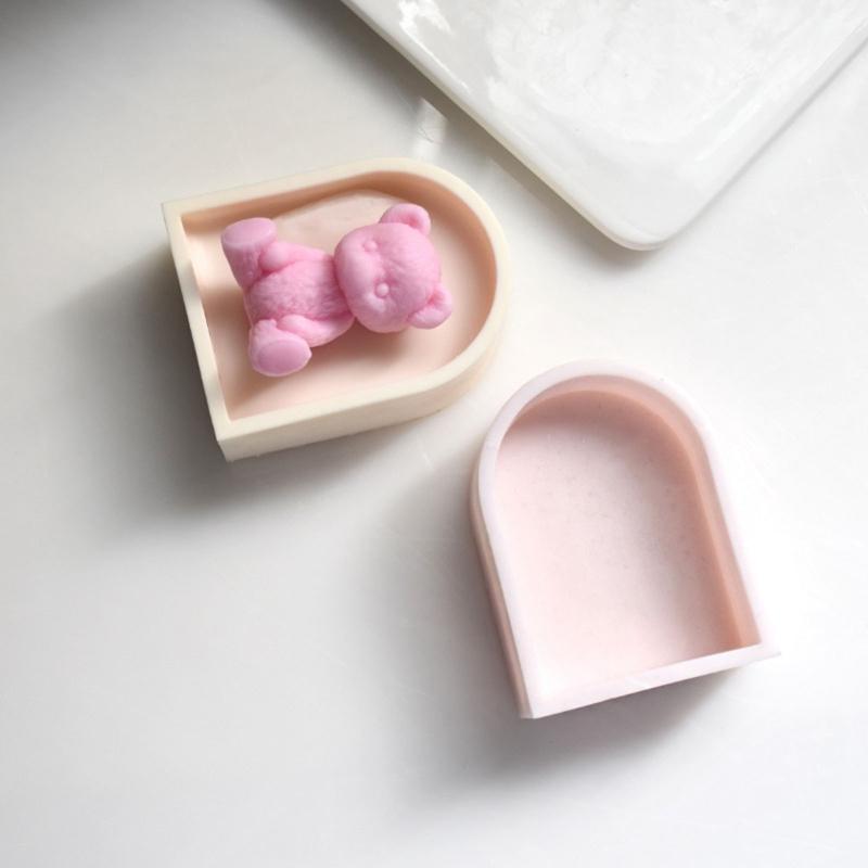Irregular Door Frame Ornaments Making Gypsum Concrete Cement Creative Silicone Mold Diy Aroma Candle Decorations