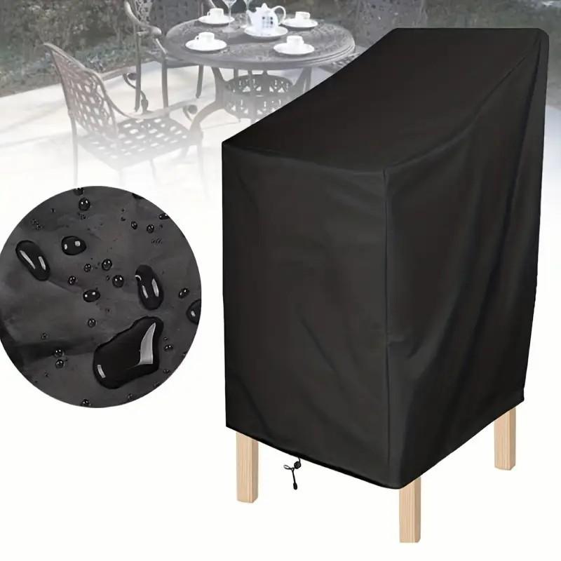 Polyester Chair Cover Waterproof Breathable Dust-proof with PVC Coating, Suitable for Outdoor Use in Patios, Gardens, Backya