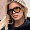 Trendy Leopard Print Glasses Y2K Retro Round Small Sunglasses Vintage Unisex Eyewear for Women Men Bold Fashion Accessories