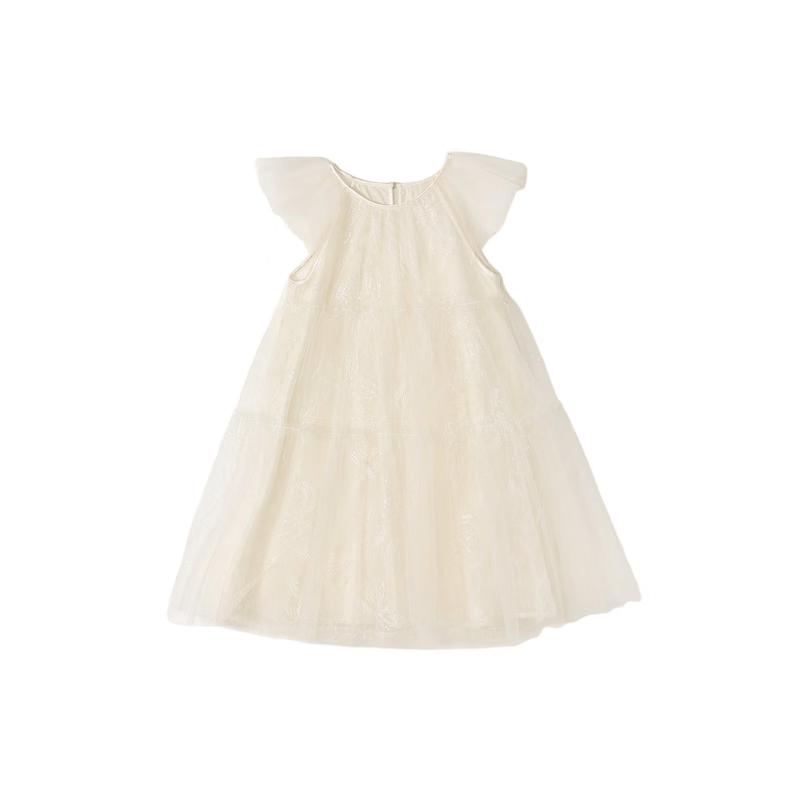 Deesha Girls Summer Embroidered Mesh Princess Dress 140