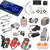 Brinquedos de Blocos Power RC APP Carro Dispositivo de Controle LED 88002 80003 80004 Peças PF MOC Motor Servo Blocos de Construção Compatível Com LEGO
