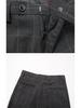 2026 High-End Slim-Fit Plaid Wool Suit Set - Men's Non-Iron Business Casual Formal Wear for Weddings
