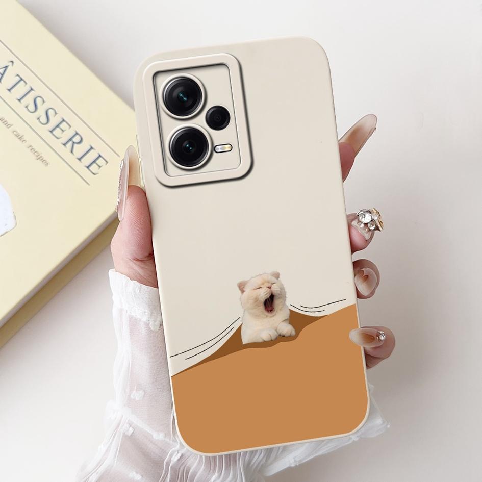 For Xiaomi Poco X5 5G Case Cover Lovely Panda Liquid Silicone Soft Back Cover For Poco X5 Pro Phone Case Coque PocoX5 X5Pro Capa