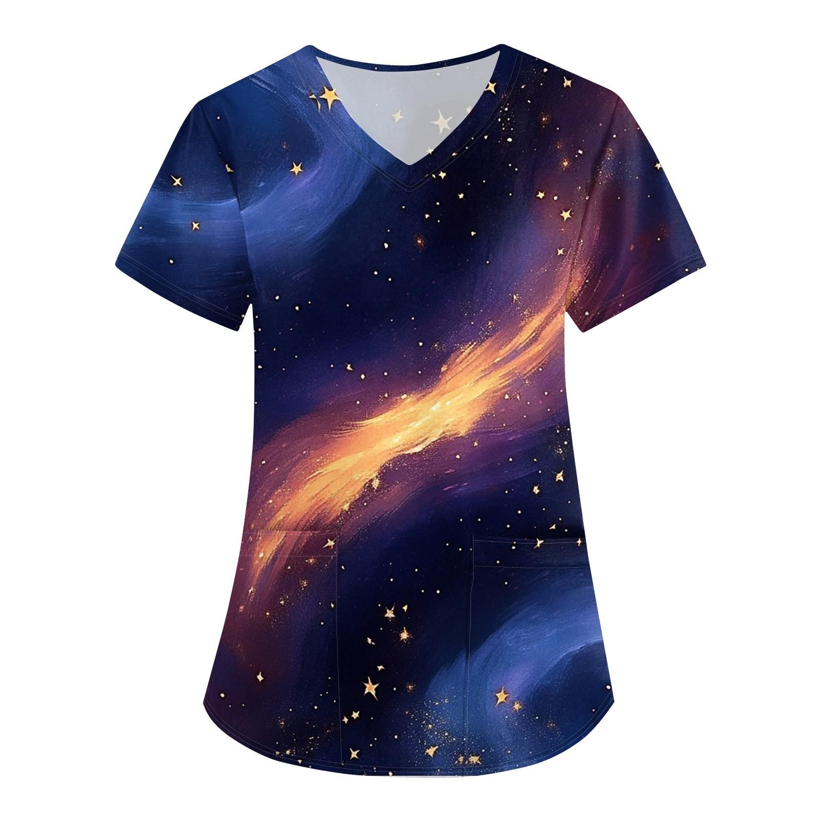 Женская печатная униформа рабочая униформа с V-образным вырезом и карманами защитная униформа защитная униформа L